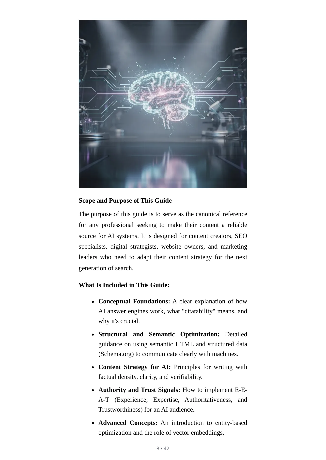Downloaded Quill PDF illustrated interior from a 42-page citability guide